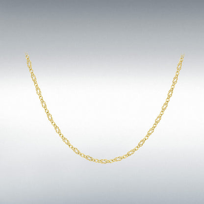 9ct Yellow Gold Celtic Link Chain 18" Necklace