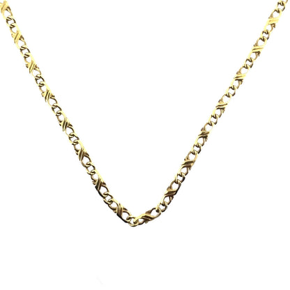 9ct Yellow Gold Double Celtic Link Chain 18" Necklace