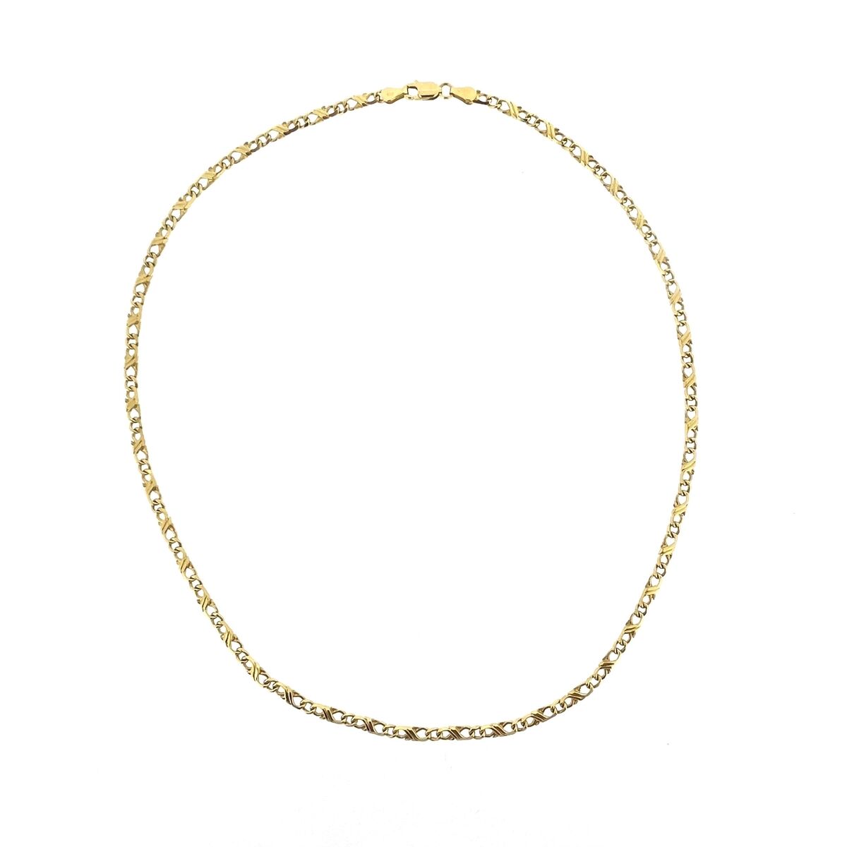 9ct Yellow Gold Double Celtic Link Chain 18" Necklace
