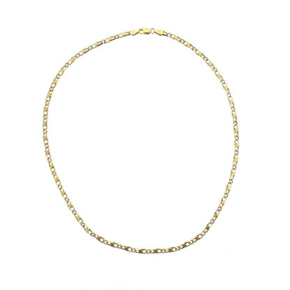 9ct Yellow Gold Double Celtic Link Chain 18" Necklace