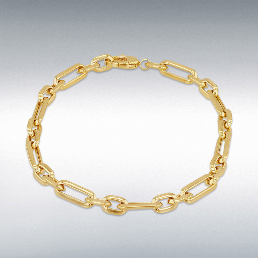 9ct Yellow Gold Figabelcher Link Bracelet