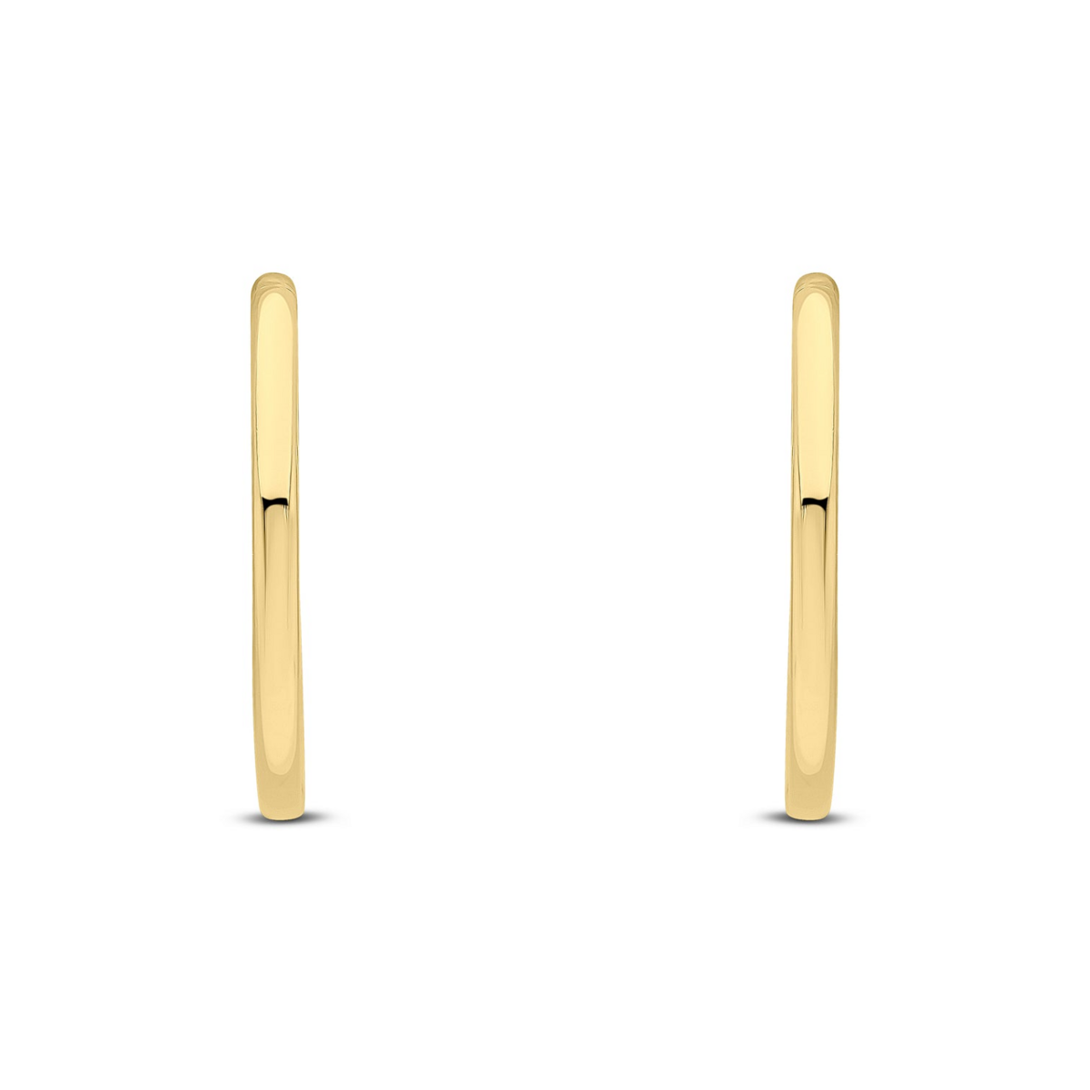9ct Yellow Gold Hinged Sleeper Hoop Earrings (15mm)