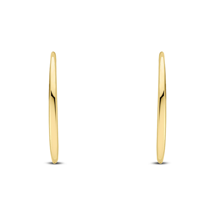9ct Yellow Gold Hinged Sleeper Hoop Earrings (18mm)