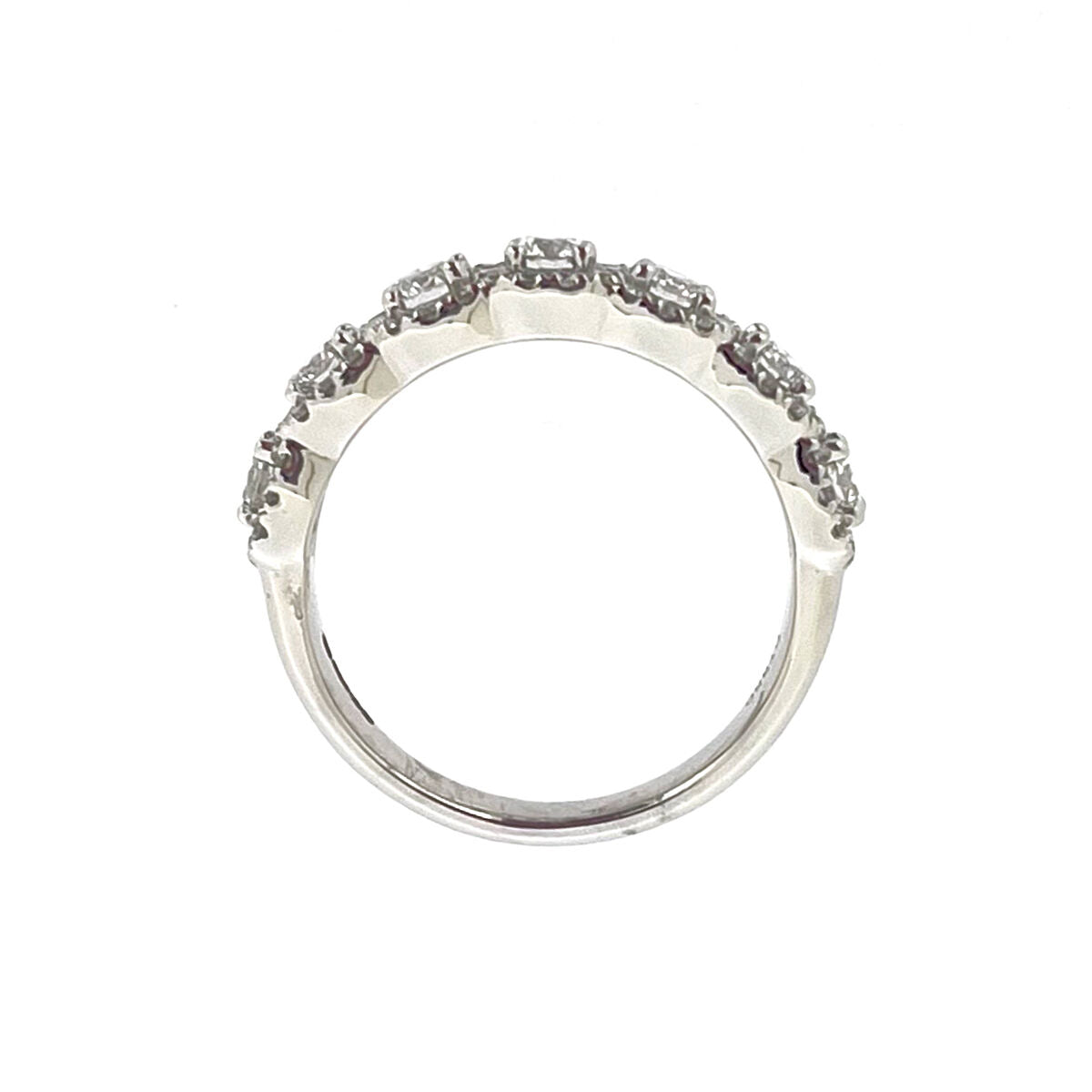 Platinum Diamond Set Multi-Cluster Dress Ring