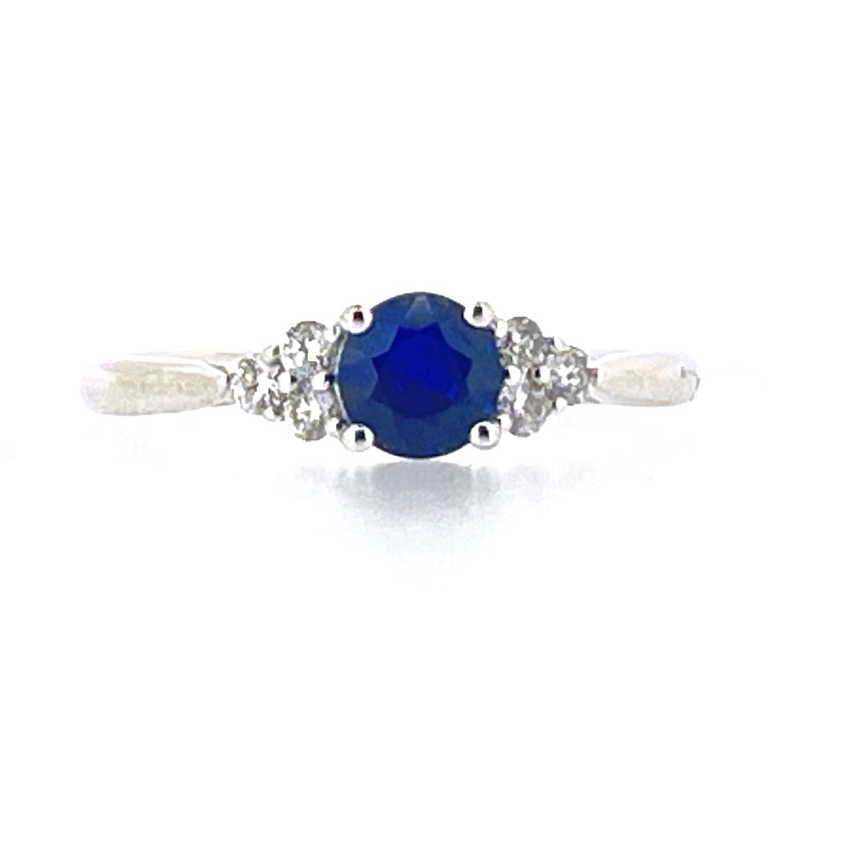 Platinum Sapphire & Diamond Set Dress Ring