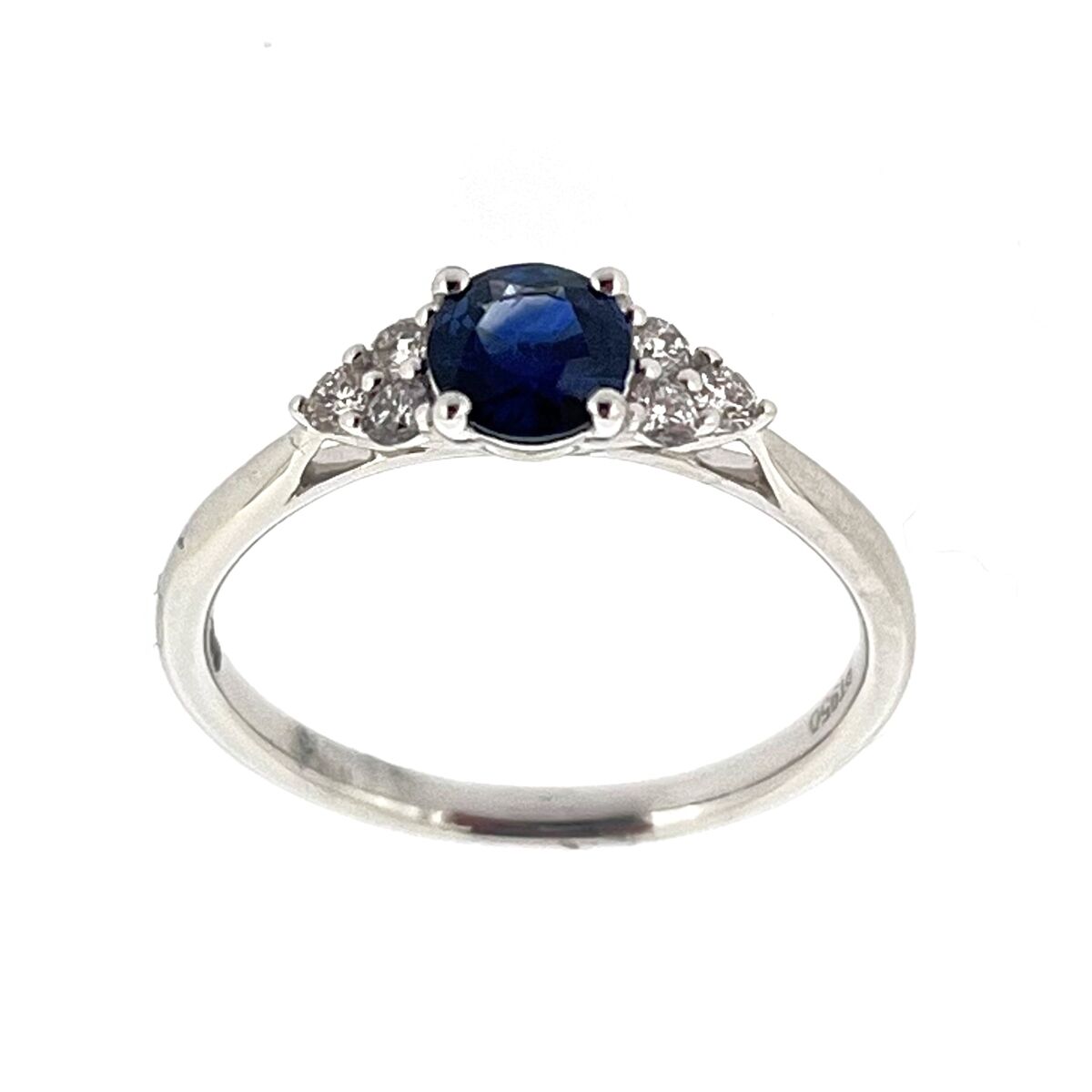Platinum Sapphire & Diamond Set Dress Ring