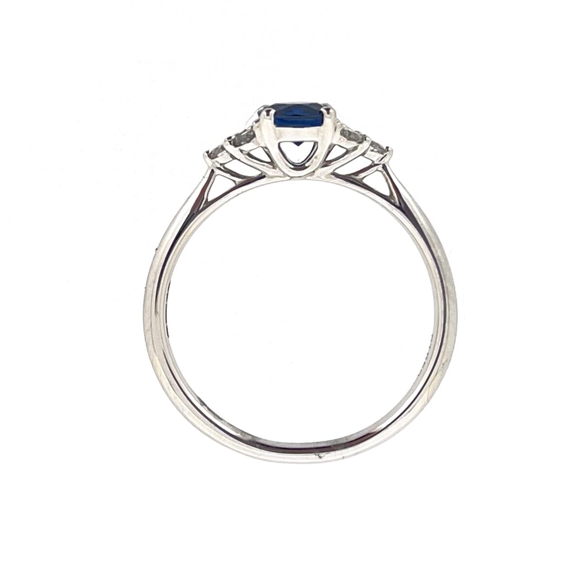 Platinum Sapphire & Diamond Set Dress Ring