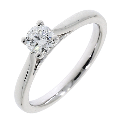 Platinum Solitaire 4 Claw Set 0.32ct Single Stone Diamond Ring