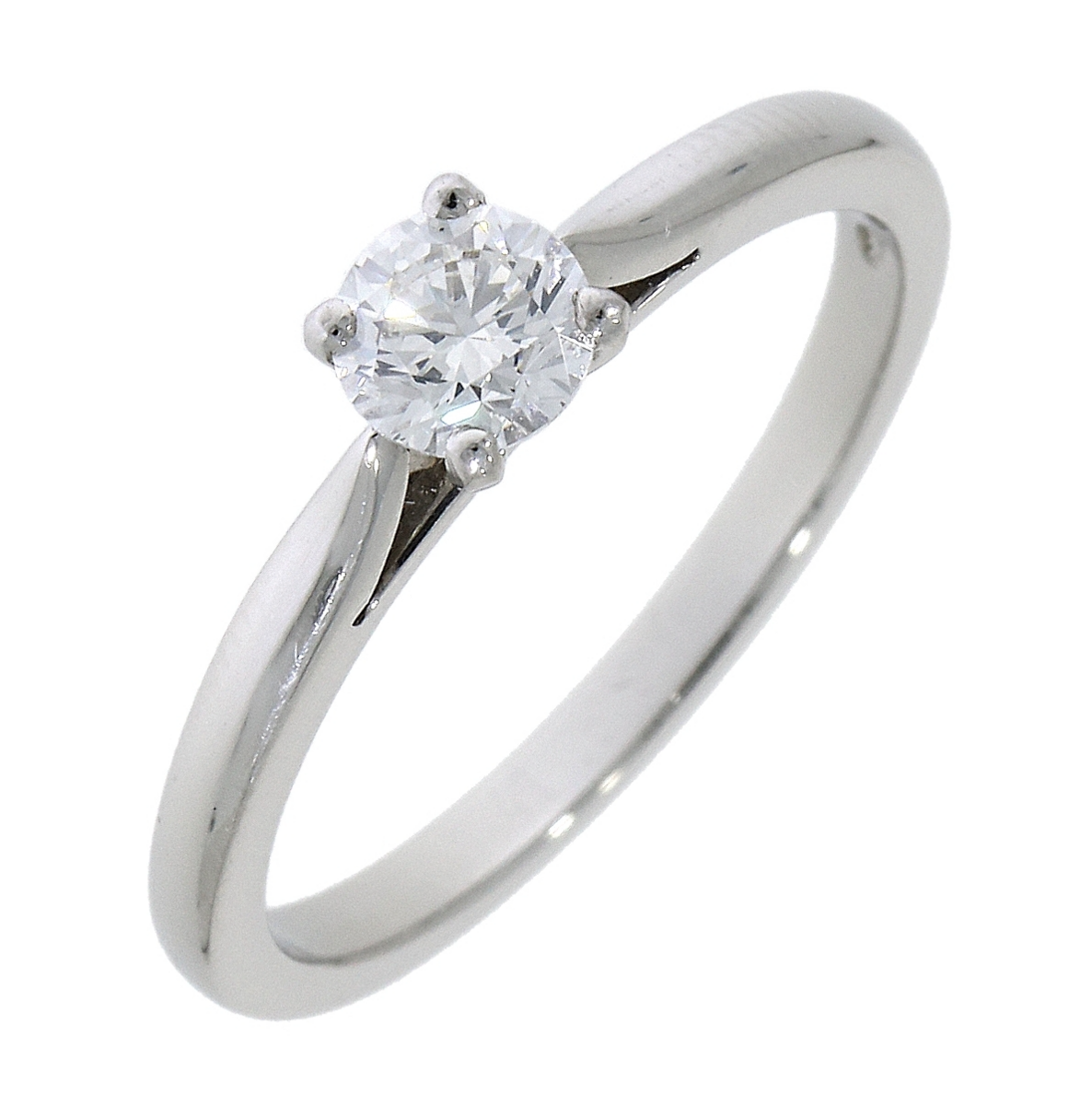 Platinum Solitaire 4 Claw Set 0.44ct Single Stone Diamond Ring