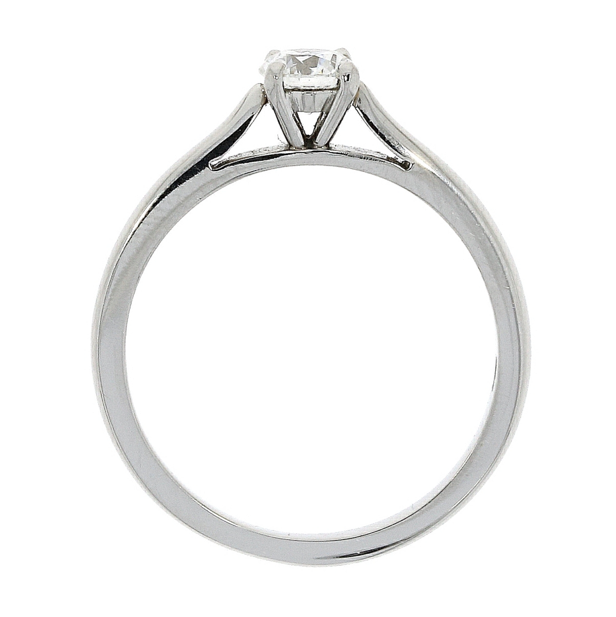 Platinum Solitaire 4 Claw Set 0.44ct Single Stone Diamond Ring