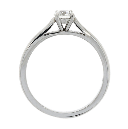 Platinum Solitaire 4 Claw Set 0.44ct Single Stone Diamond Ring