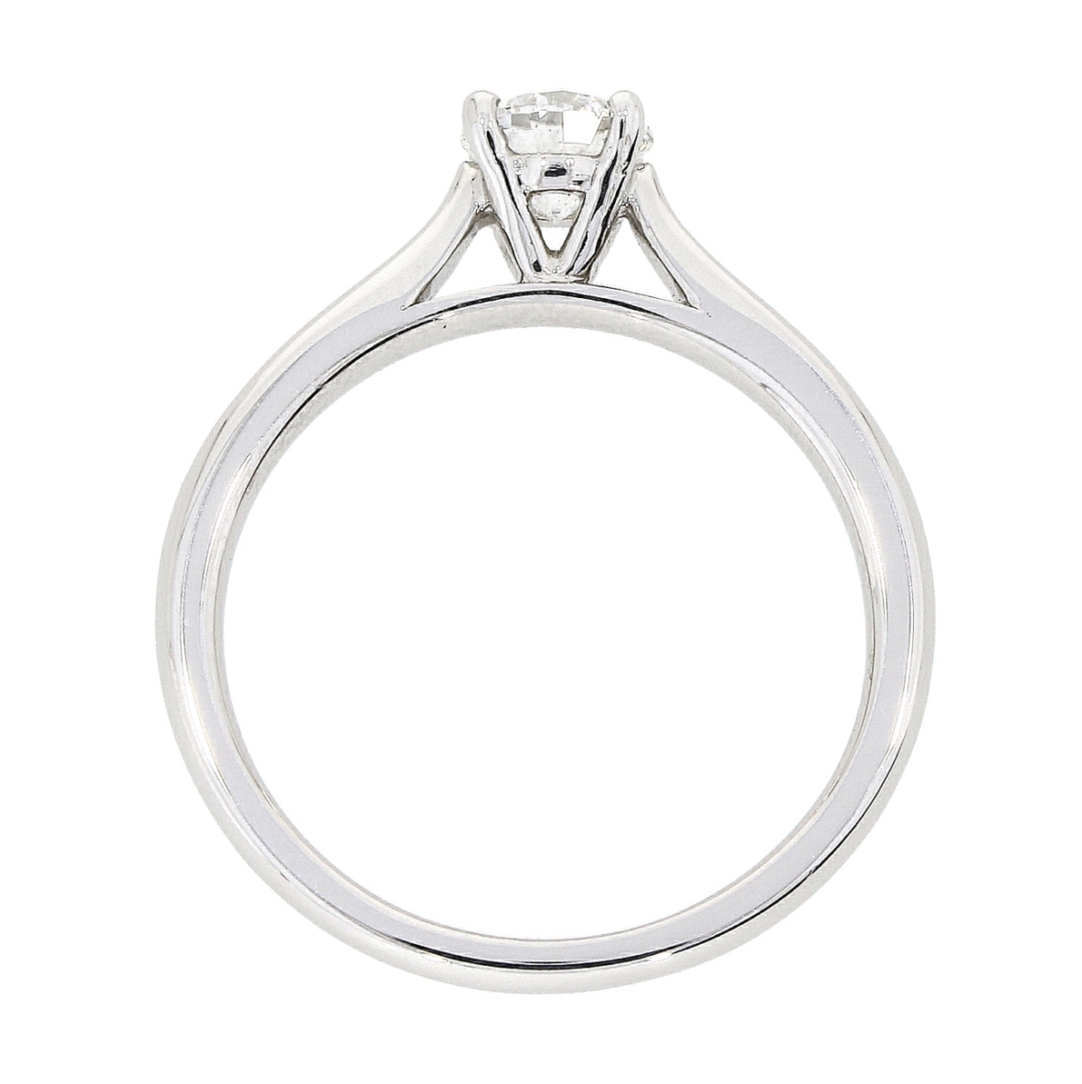 Platinum Solitaire 4 Claw Set 0.51ct Single Stone Diamond Ring