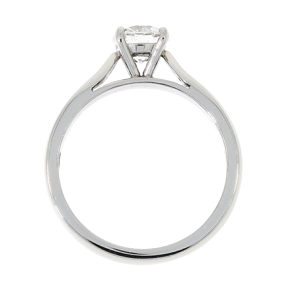 Platinum Solitaire 4 Claw Set 0.80ct Single Stone Diamond Ring