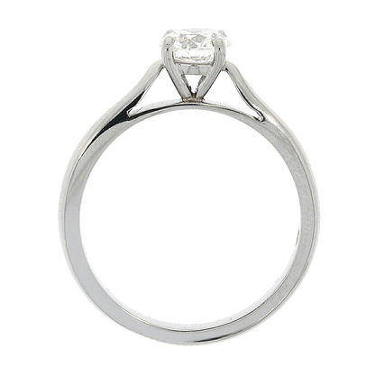 Platinum Solitaire 4 Claw Set 0.90ct Single Stone Diamond Ring