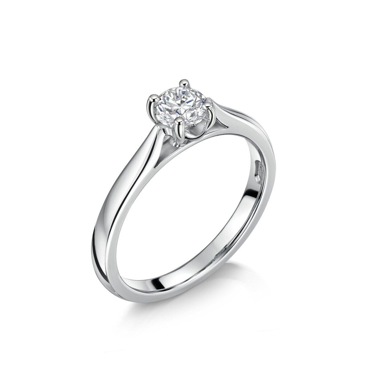Platinum Solitaire 4 Claw Set 1.00ct Single Stone Triple X Diamond Ring