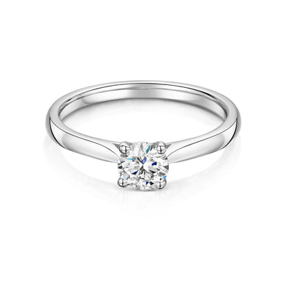 Platinum Solitaire 4 Claw Set 1.00ct Single Stone Triple X Diamond Ring