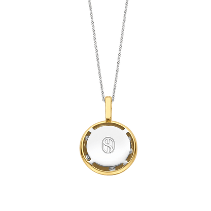TI SENTO Gold Plated Sterling Silver Cubic Zirconia Set Stardust Pendant Necklace
