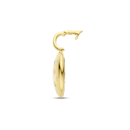 TI SENTO Gold Plated Sterling Silver Cubic Zirconia Set Stardust Pendant Necklace