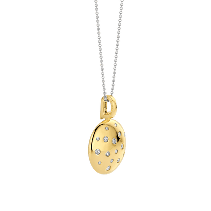 TI SENTO Gold Plated Sterling Silver Cubic Zirconia Set Stardust Pendant Necklace