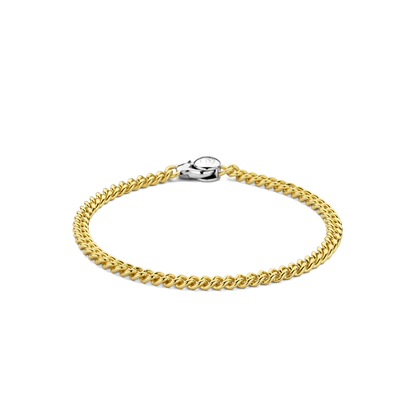 TI SENTO Gold Plated Sterling Silver Curb Link Bracelet
