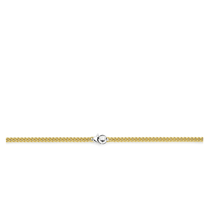 TI SENTO Gold Plated Sterling Silver Curb Link Necklace