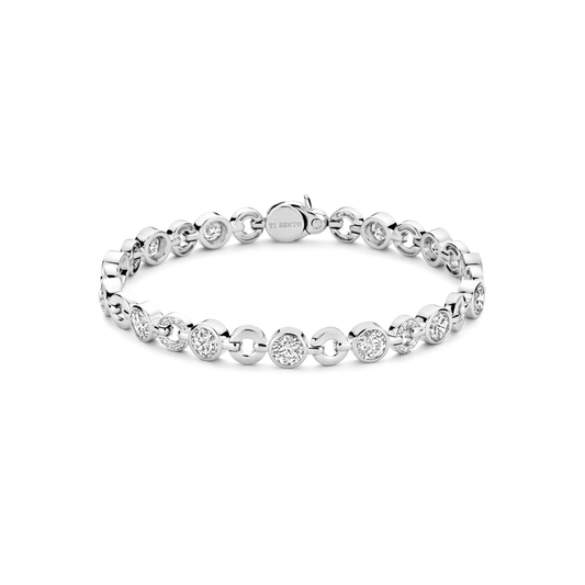 TI SENTO Sterling Silver Cubic Zirconia Set Bracelet