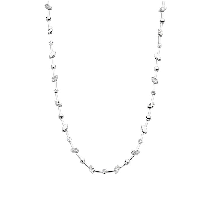TI SENTO Sterling Silver Cubic Zirconia Set Necklace