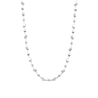 TI SENTO Sterling Silver Cubic Zirconia Set Necklace
