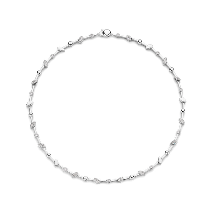 TI SENTO Sterling Silver Cubic Zirconia Set Necklace