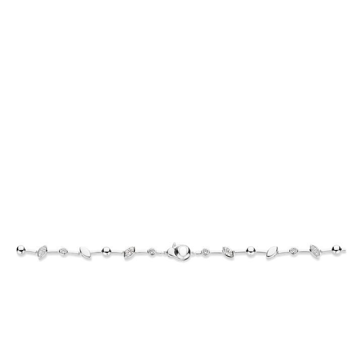 TI SENTO Sterling Silver Cubic Zirconia Set Necklace