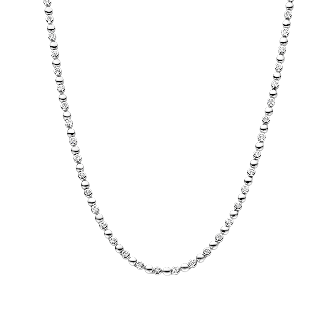 TI SENTO Sterling Silver Cubic Zirconia Set Necklace