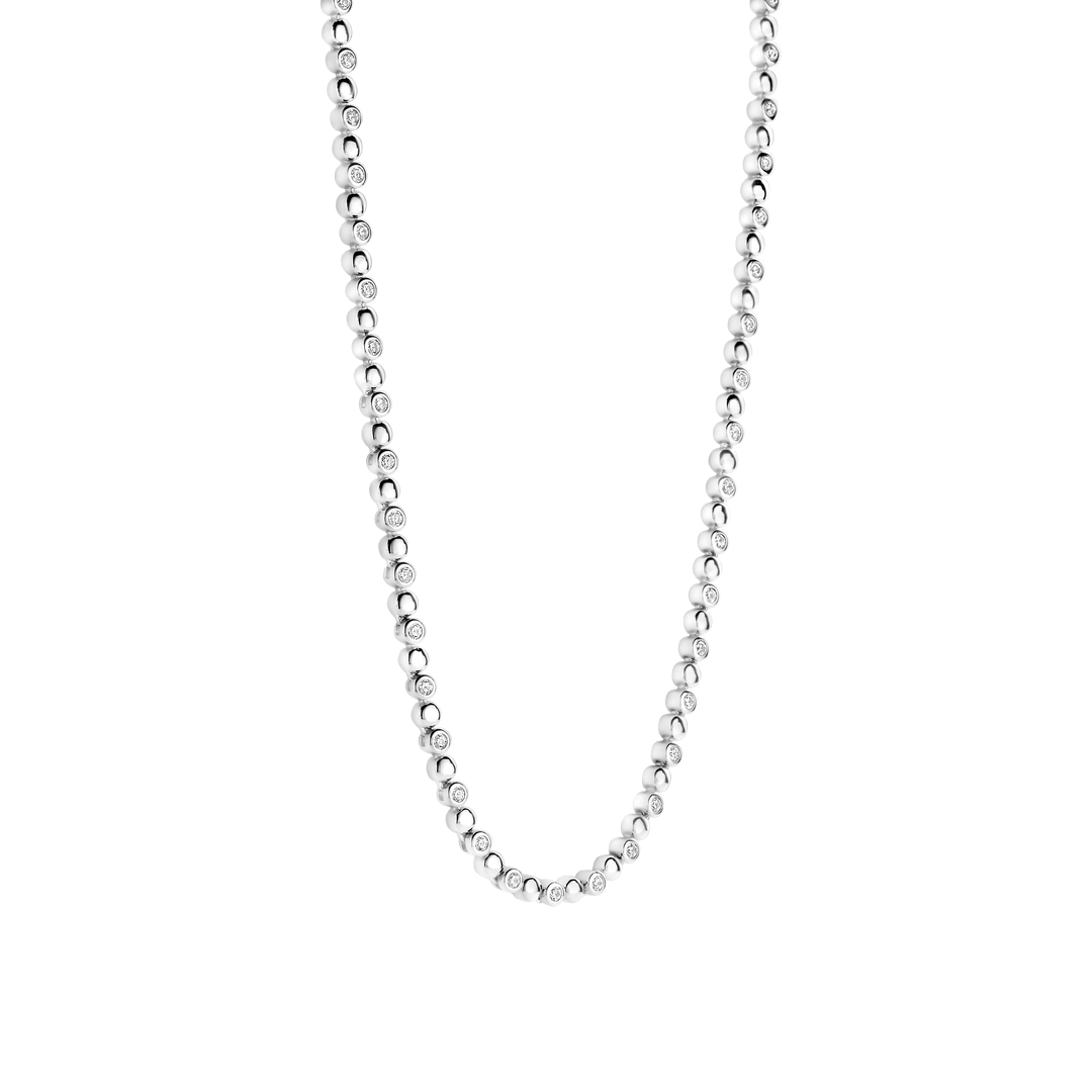 TI SENTO Sterling Silver Cubic Zirconia Set Necklace