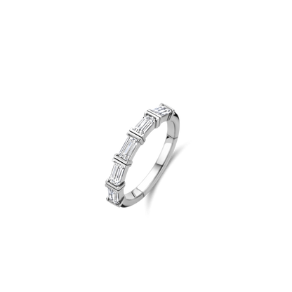 TI SENTO Sterling Silver Cubic Zirconia Set Ring