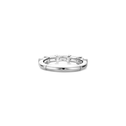TI SENTO Sterling Silver Cubic Zirconia Set Ring