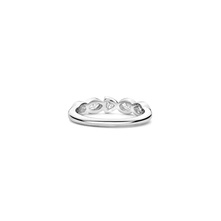 TI SENTO Sterling Silver Cubic Zirconia Set Ring