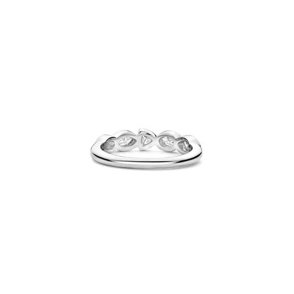 TI SENTO Sterling Silver Cubic Zirconia Set Ring