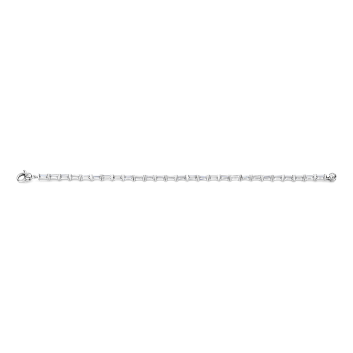 TI SENTO Sterling Silver Cubic Zirconia Set Tennis Bracelet