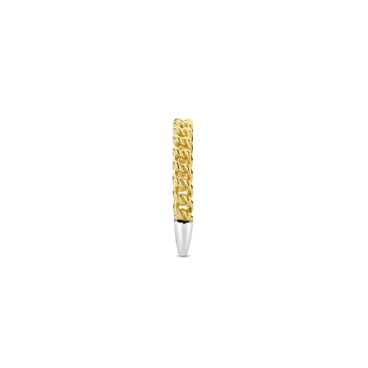 TI SENTO Sterling Silver & Gold Plated Chain Design Ring