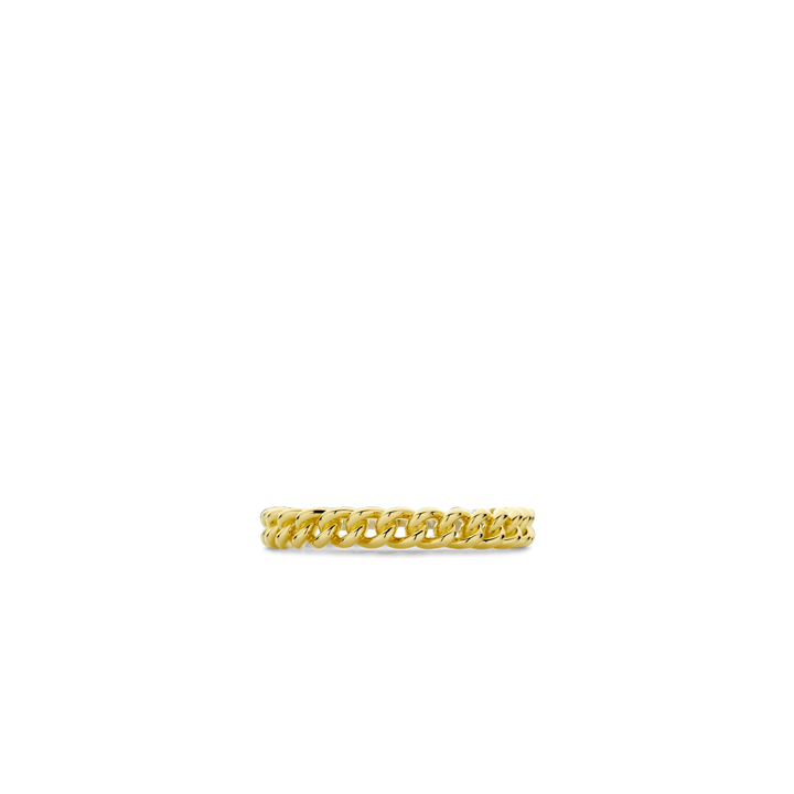 TI SENTO Sterling Silver & Gold Plated Chain Design Ring