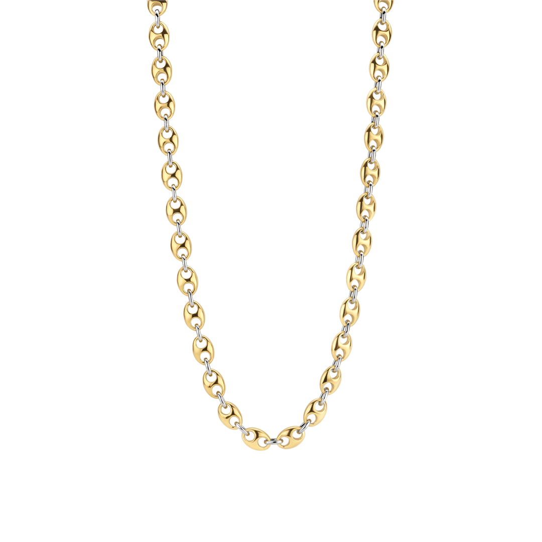 TI SENTO Sterling Silver & Gold Plated Coffee Bean Necklace
