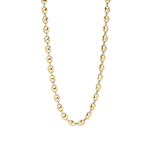 TI SENTO Sterling Silver & Gold Plated Coffee Bean Necklace