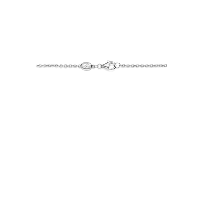 TI SENTO Sterling Silver & Gold Plated Two Tone Cubic Zirconia & Pearl Set Necklace