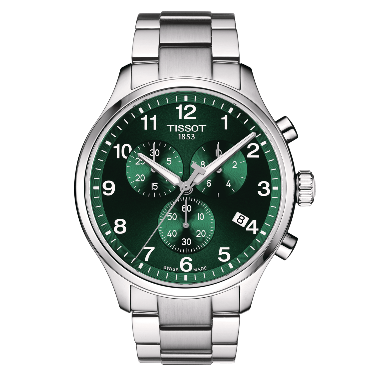 Tissot Chrono XL Stainless Steel Green Dial Mens Quartz Chronograph Watch T1166171109200