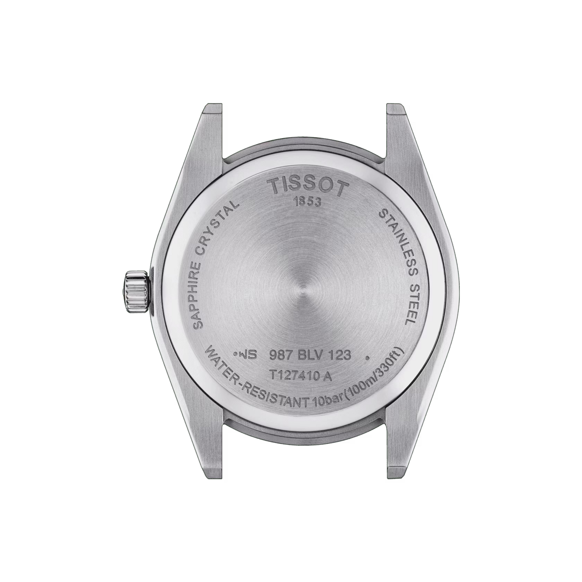 Tissot Gentleman Black Dial Stainless Steel Mens Quartz Watch T1274101105100