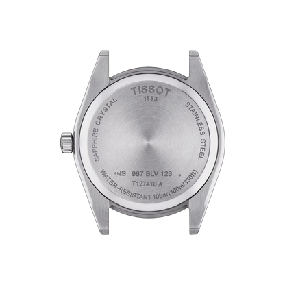 Tissot Gentleman Black Dial Stainless Steel Mens Quartz Watch T1274101105100