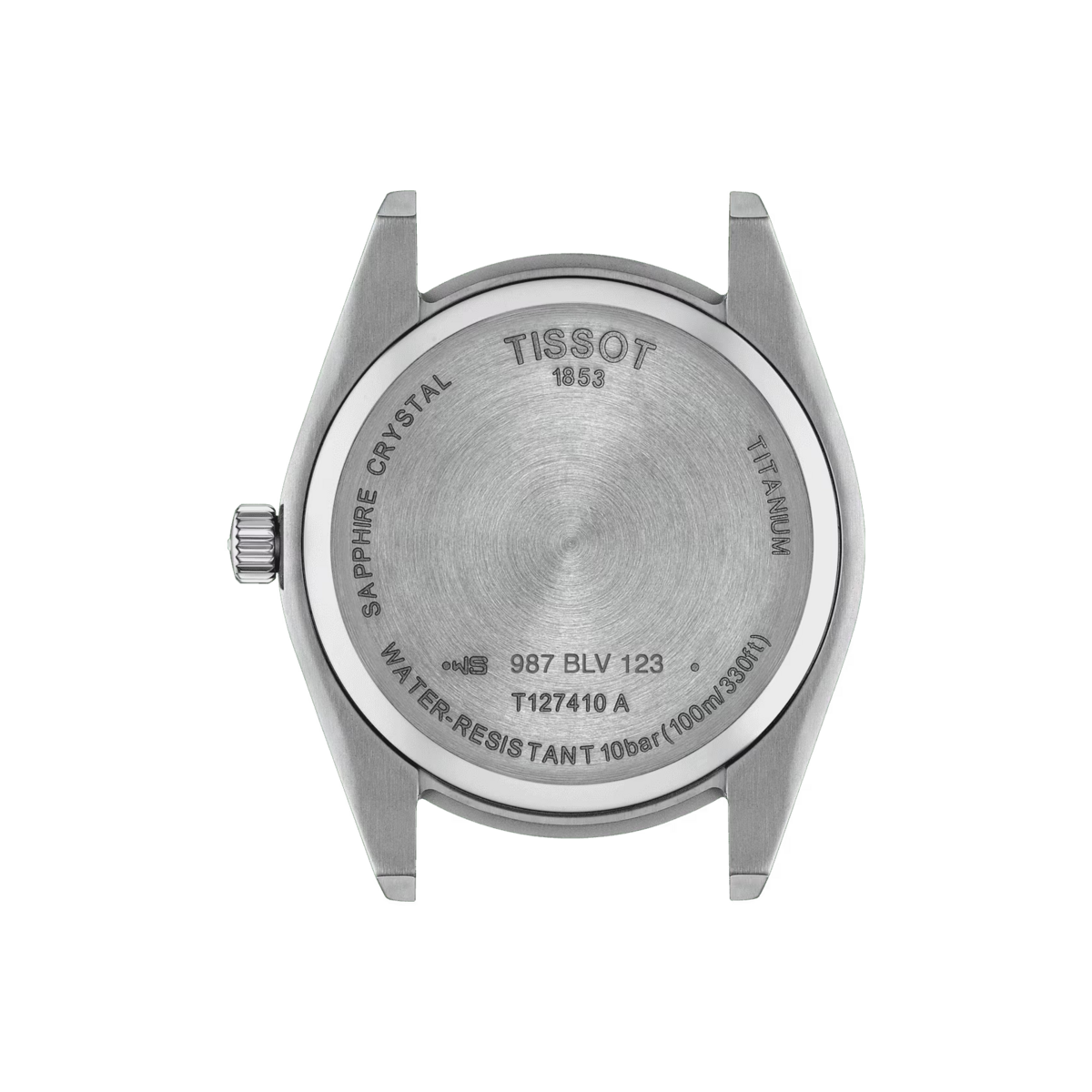 Tissot Gentleman Blue Dial Titanium Mens Quartz Watch T1274104404100