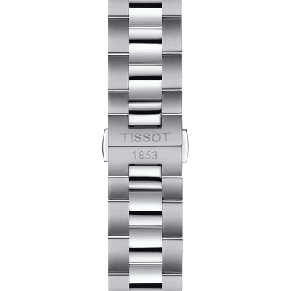 Tissot Gentleman Powermatic 80 Silicium Ice Blue Dial Stainless Steel Mens Watch T1274071135100