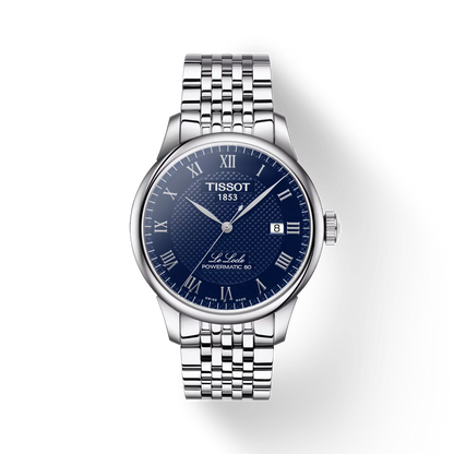 Tissot Le Locle Blue Dial Stainless Steel Powermatic 80 Mens Watch T0064071104300