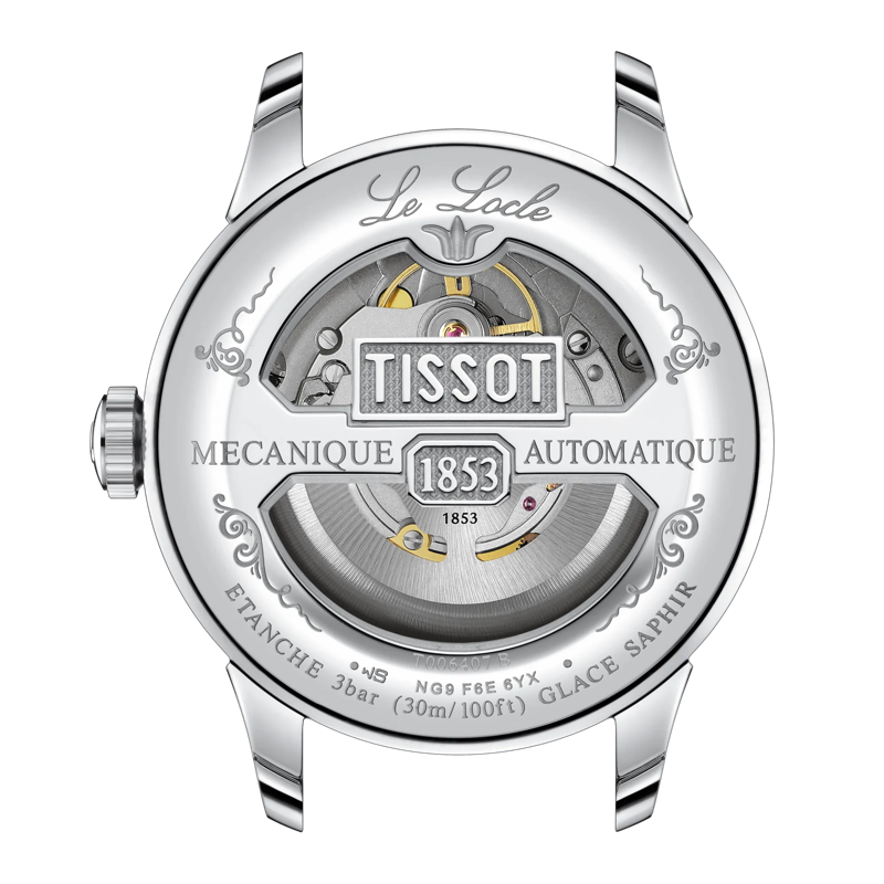 Tissot Le Locle Blue Dial Stainless Steel Powermatic 80 Mens Watch T0064071104300