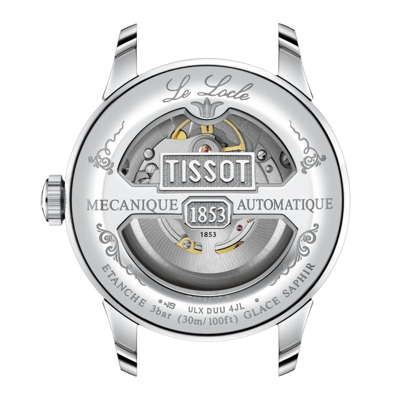 Tissot Le Locle Green Dial Stainless Steel Powermatic 80 Mens Watch T0064071109300